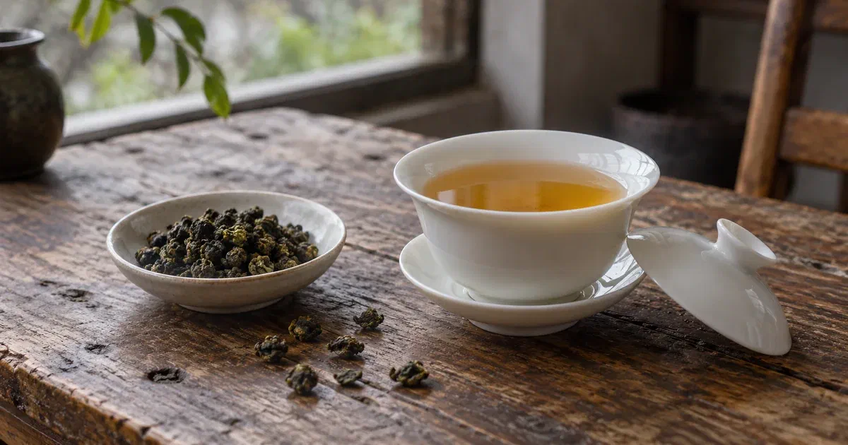 Le thé oolong, ou thé bleu