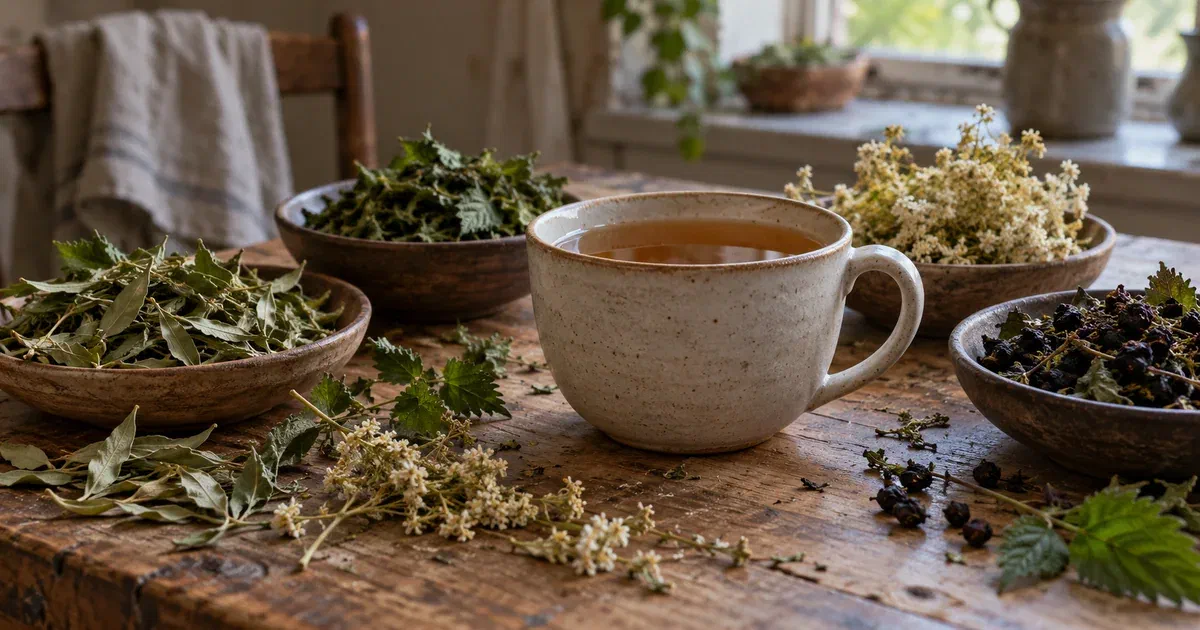 Tisane anti-âge et vitalité