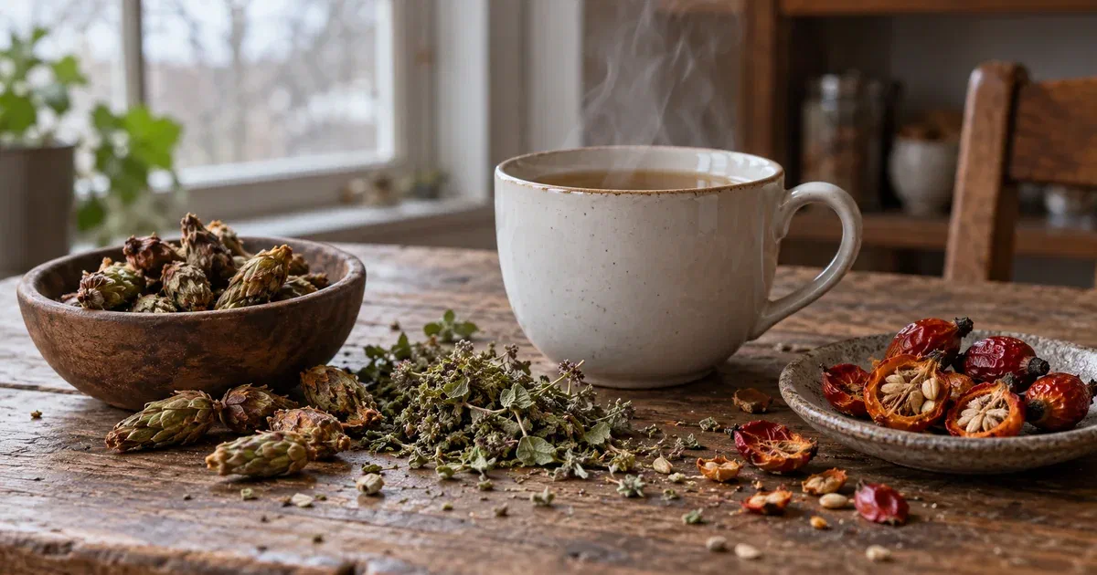 Tisane contre le rhume et le mal de gorge